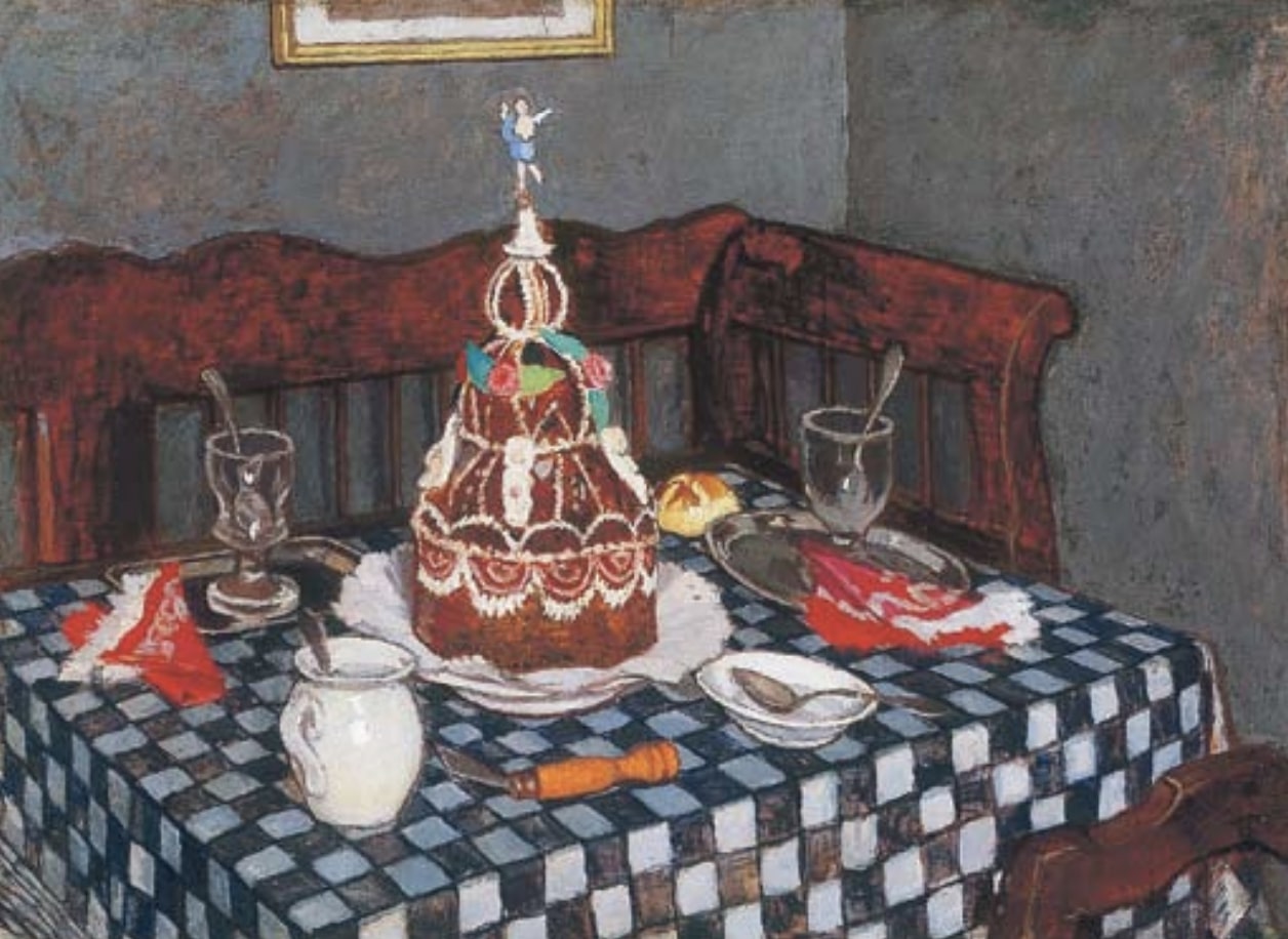 Fényes Adolf: A torta, 1912, olaj, karton 73x100 cm, magántulajdon Ez a kép is a Blitz – Magángyűjtők Galériája közös árverésen szerepelt